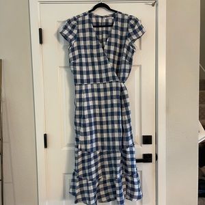 NWT Reformation Calista Linen Wrap Dress Plus Size